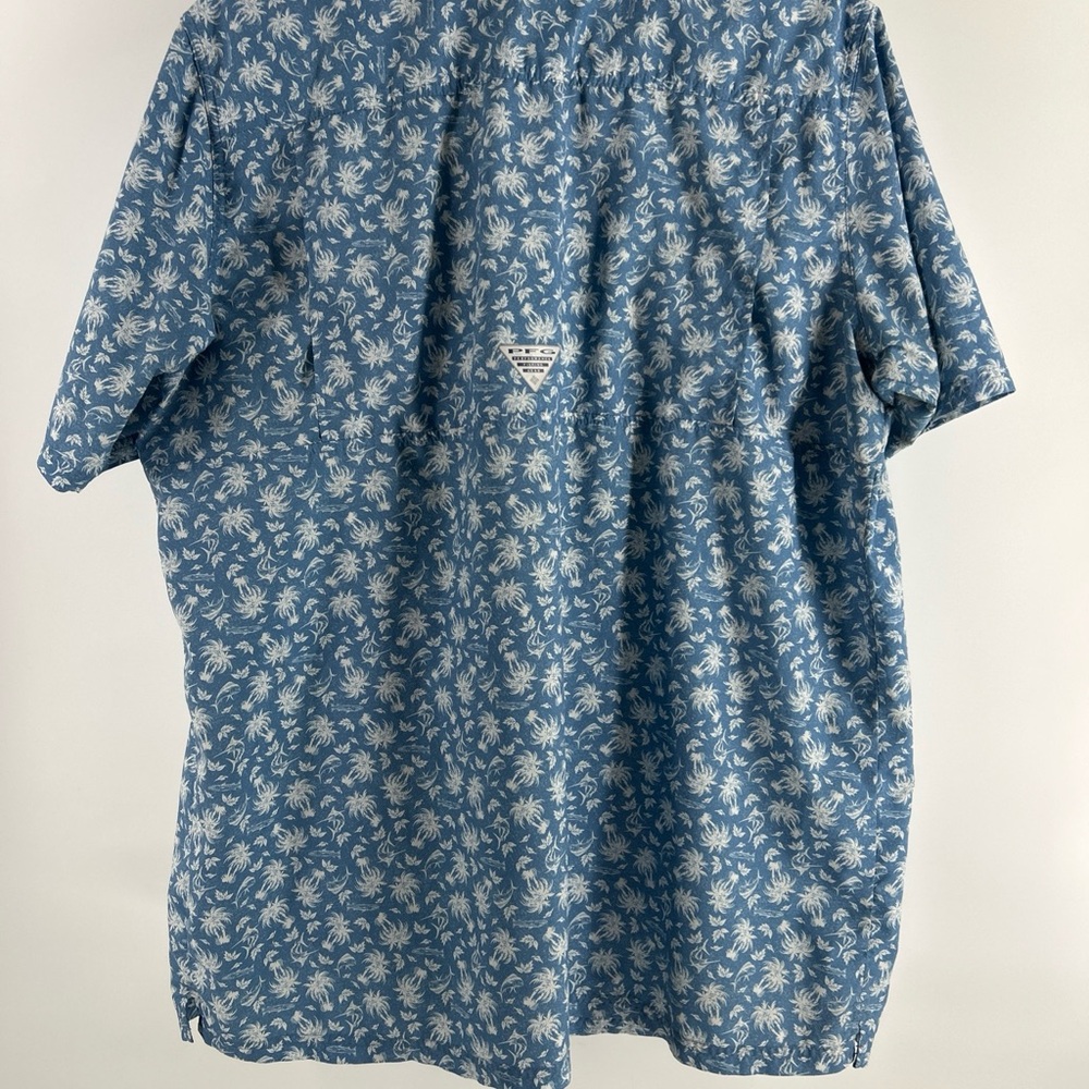Columbia PFG Shirt Men’s 2XT Fishing Casual Short Sleeve Button Up Pocket Vents - Picture 12 of 16